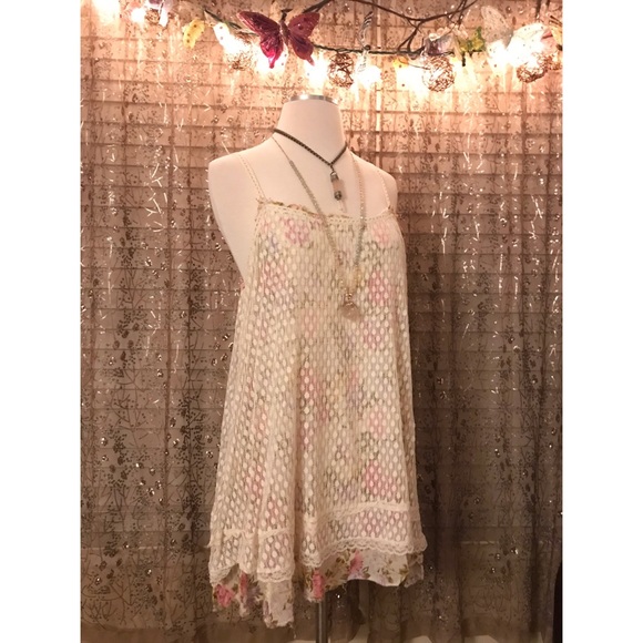 🌷💐Free People floral dotted lace slip dress💐🌸 - Picture 2 of 5